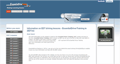 Desktop Screenshot of essentialdrivertraining.ie